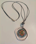 Aurascudo – Boho Handmade Mandala Glass Pendant Necklace