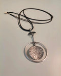 Eclisse – Boho Handmade Hammered Steel Pendant Necklace
